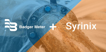 Badger Meter and Syrinix logos